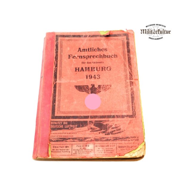 Amtliches Fernsprechbuch Teil 1 - Für das Ortsnetz Hamburg 1943 - Telefonbuch - Telefon