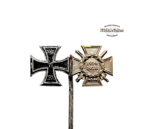 Miniatur Ordensspange – Eisernes Kreuz 2. Klasse – Ehrenkreuz für Frontkämpfer – EK - FEK