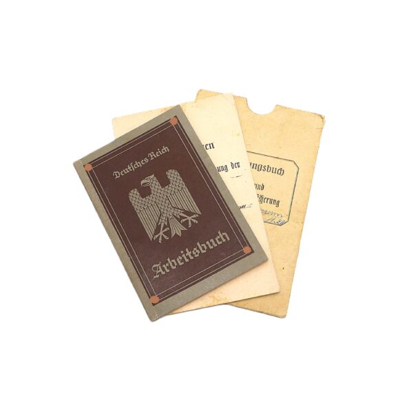 Arbeitsbuch - Bescheinigungen der Invaliden und Hinterbliebenen Versicherung - Eines Mannes aus Neu Ulm