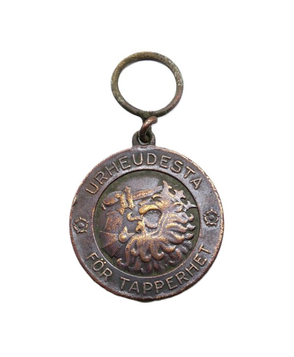 Finnland - Finnische Tapferkeitsmedaille - URHEUDESTA FÖR TAPPERHET - SUOMEN KANSALTA 1918 - Hersteller S & Co (Sporrong & Co, Stockholm) - Bodenfund