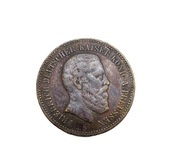 Medaille - Friedrich Deutscher Kaiser König Preussen 1888 - Lerne Leiden ohne Klagen - Bodenfund