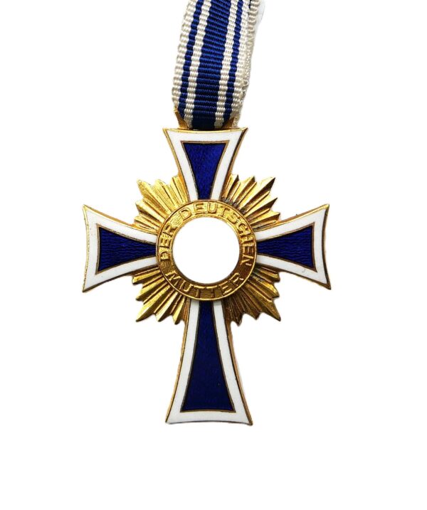 Ehrenkreuz der Deutschen Mutter – Mutterkreuz – Gold - Im Etui - Hersteller L. Bertsch, Karlsruhe - MK – Bild 2