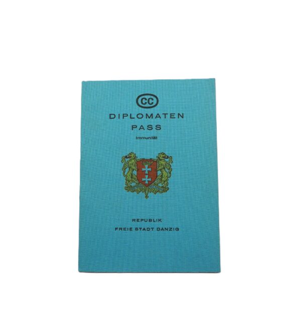 Diplomaten Pass - CC - Republik freie Stadt Danzig (1920 bis 1939) - Blanco